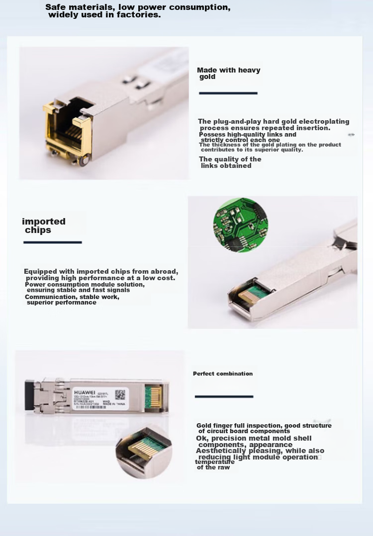 HUAWEI OSX010000 HUAWEI Optical Module - SFP+ - 10G - 10 Gigabit Single-Mode Module (1310nm, 10km, LC) [Shipped from Beijing Warehouse] Three-Year Warranty, No Replacement Or Repair 7