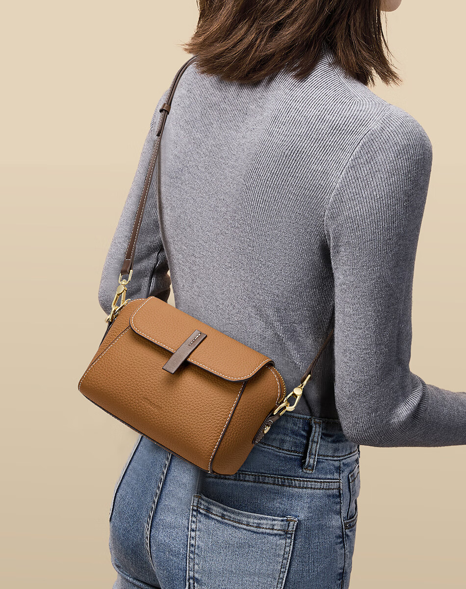 St&Sat Leather Handbag, 2026 New Women's Bag, Crossbody Shoulder Bag, Versatile Commuter Bag, Birthday Gift for Girlfriend Or Wife 3