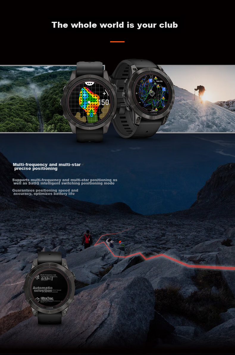 GARMIN Fenix7X Pro Solar-Powered Smartwatch for Ultimate Frisbee, Golf, Ice Hockey, Rugby, And Rafting - Flagship Editio 8