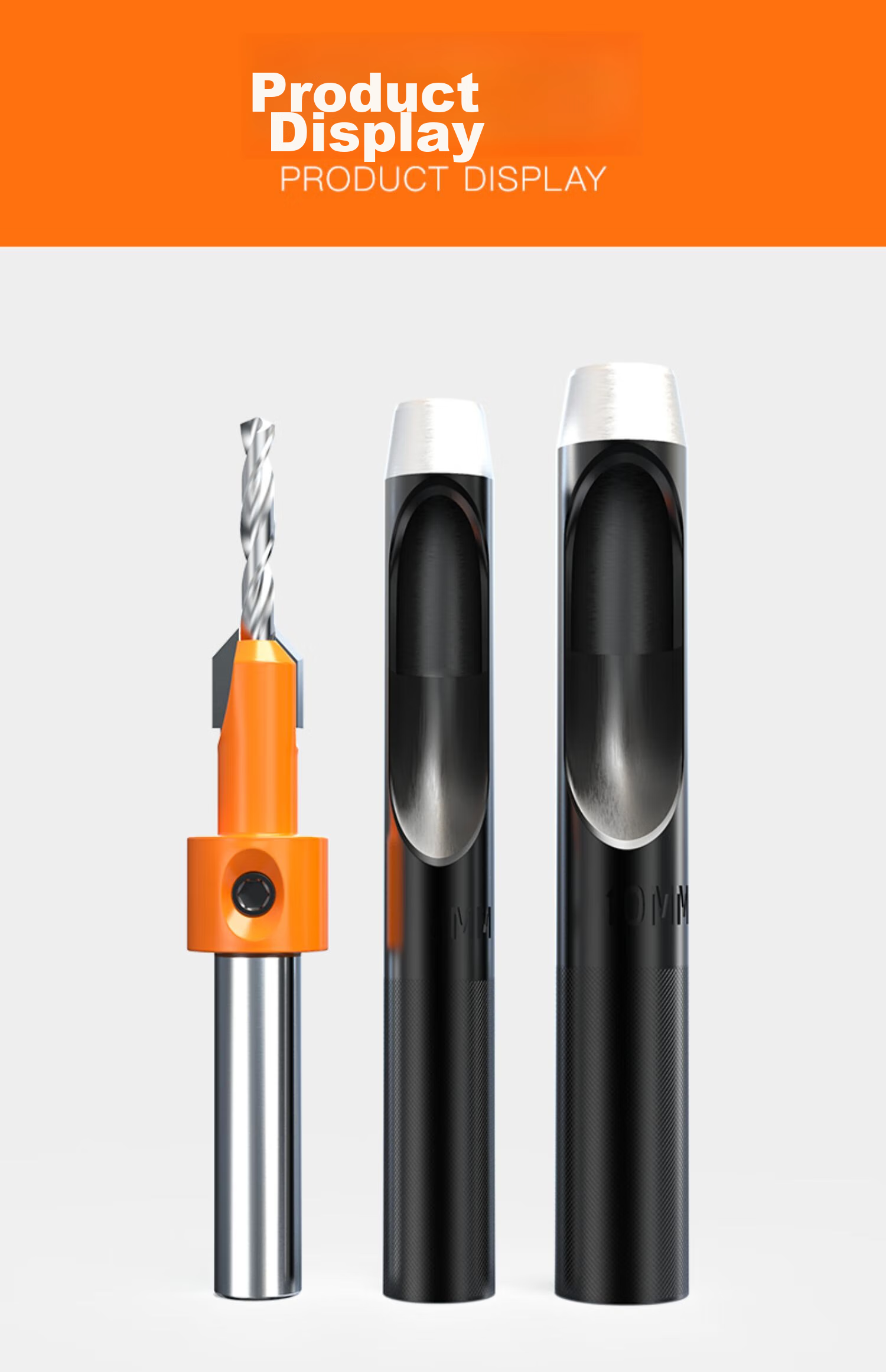 HUHAO Countersink Drill Bit, Hole-Making Tool, Wood Screw Stepped Salad Drill, Deep Hole Guide Tool Set, Woodworking Hole Opener 15