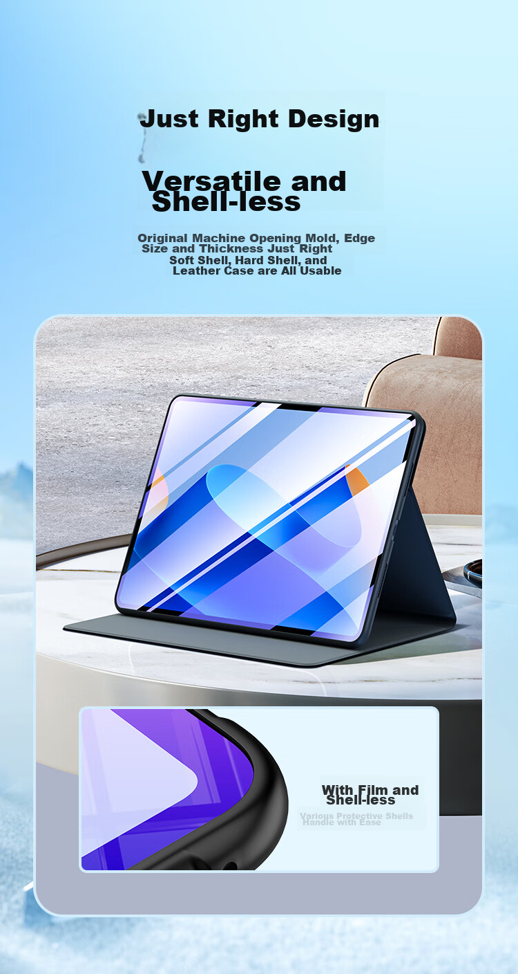 BIAZE Tempered Glass Screen Protector for Huawei MatePad 11 2023 Model Tablet, 11-Inch Blue Light Film, Wear-Resistant, Scratch-Resistant, Full Screen Coverage, Protective Film PM161-Blue Light 9