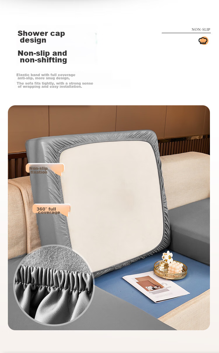AVIVI Sofa Cushion, Summer Ice Silk Non-Slip One-Piece High-End Sofa Cover, Throw Blanket, 90*90 Cm, Qingmo 5