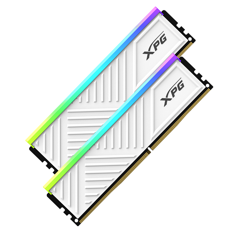 ADATA 32GB (16GB*2) Kit DDR4 3600MHz Desktop Memory XPG Longyao D35G Matte White Gaming RGB RAM