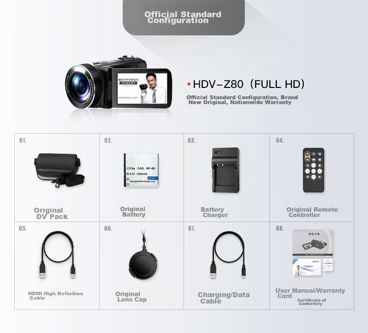 ORDRO [2026 Major Upgrade] Z20 4K HD Digital Camera Handheld DV Recorder Portable Professional All-In Camera for Home, Travel, Meetings, TikTok Short Videos 2