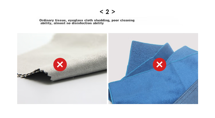 VSGO Microfiber Cleaning Cloth for Glasses, Screens, Cameras, Computers, Phones, Lens Wipes, Dust-Free Cleaning Cloth, Disposable Wet Wipes in Bucket, 100-Pack Set 3