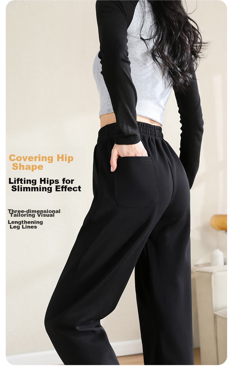 FitonTon Women's Sweatpants, Spring And Summer Style, Loose-Fitting Joggers, Cotton Trousers, Casual Pants for Outdoor Wear, Slimming Effect, Embroidered Sweatpants 6