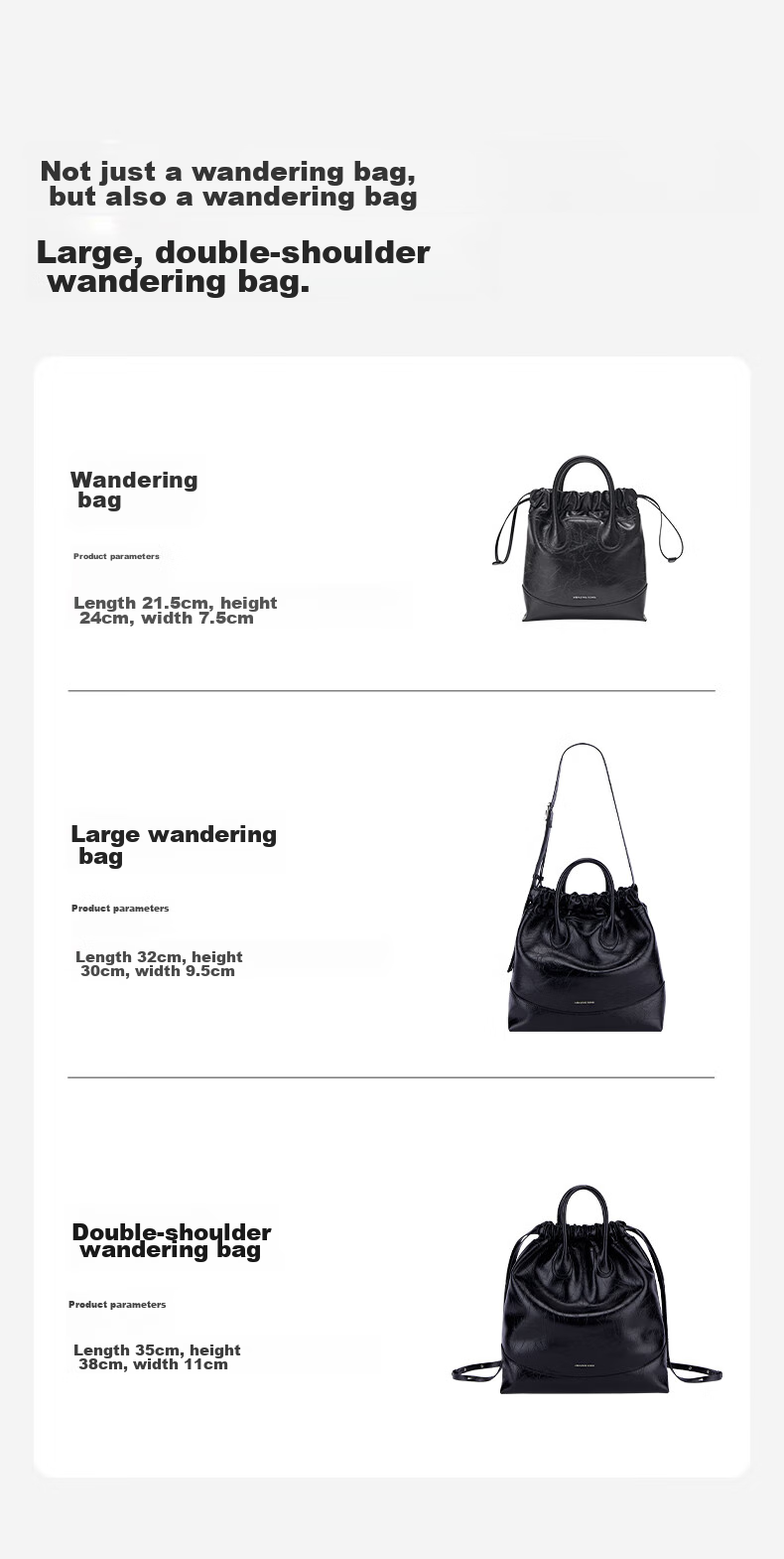 AMAZING SONG Women's Handbag, Hobo Leather Shoulder Crossbody Bag, Niche Original Practical High-End Exquisite Commuter Bag Gift 13