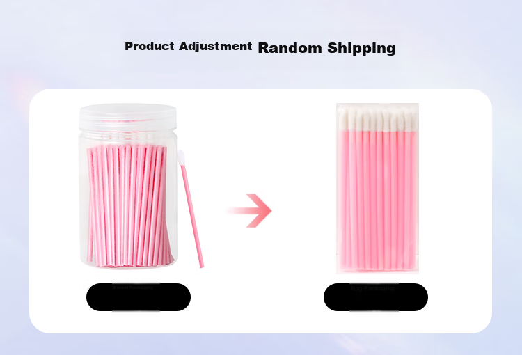 Meifuyu Disposable Lip Brush Sticks, 100 Pieces, Lip Mask And Lipstick Cotton Swabs, Portable Makeup Brushes MF8802 4