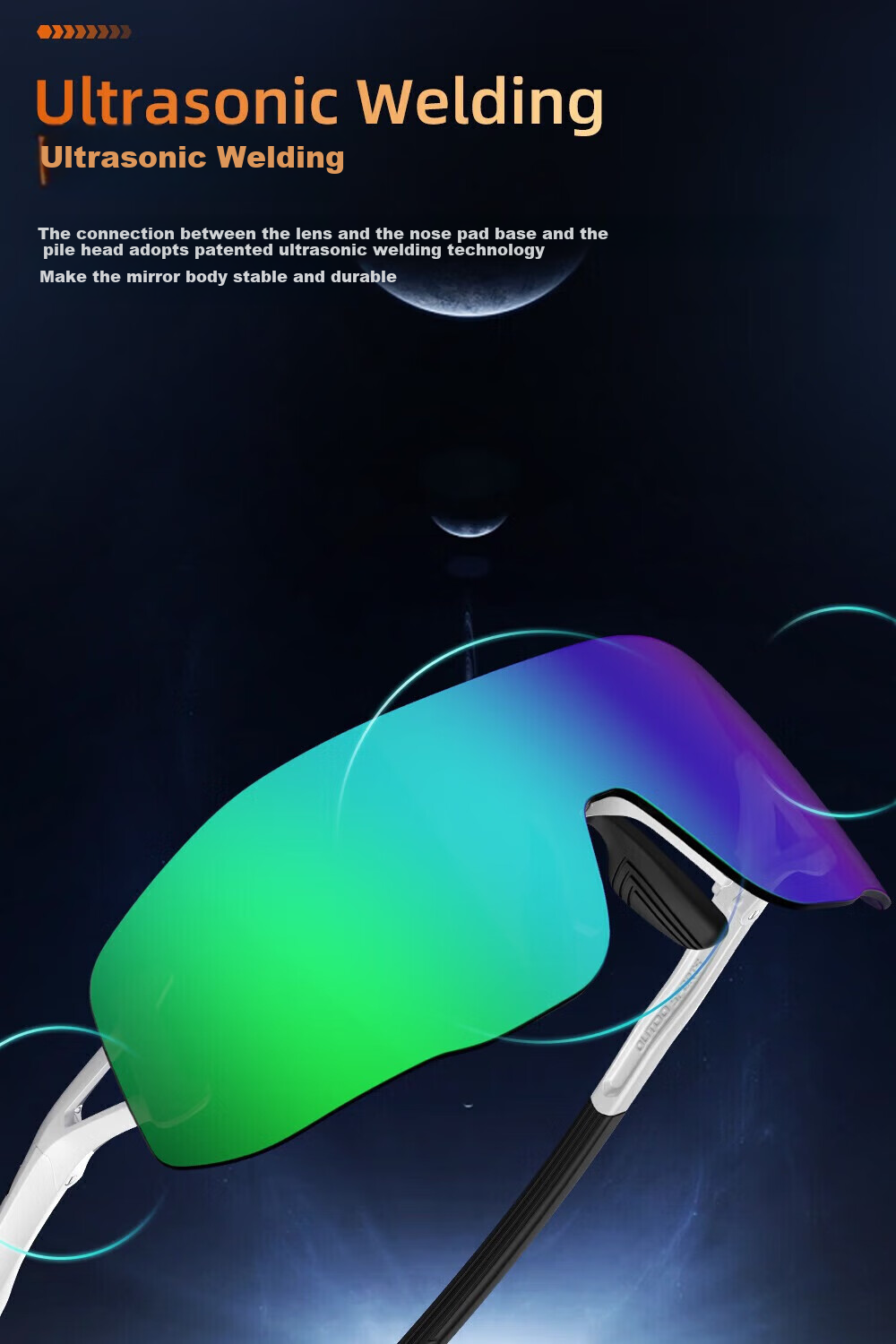 OUTDO Sports Glasses, Running Glasses for Men And Women, Cycling Marathon Day And Night Dual-Use Sunglasses GT67012 12