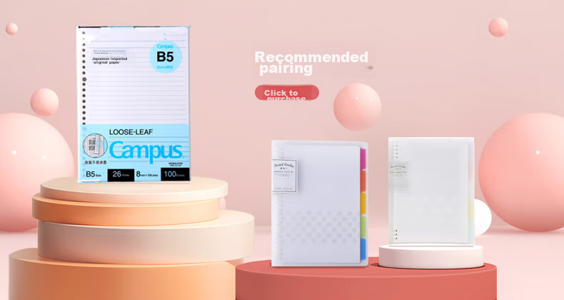 KOKUYO [Best-Selling Product] B5/100 Sheets/4 Packs Loose-Leaf Paper Campus Refill High School Entrance Exam Notebook Loose-Leaf Paper 8mm Ruled 26 Lines 1WCN-CLL1110 1
