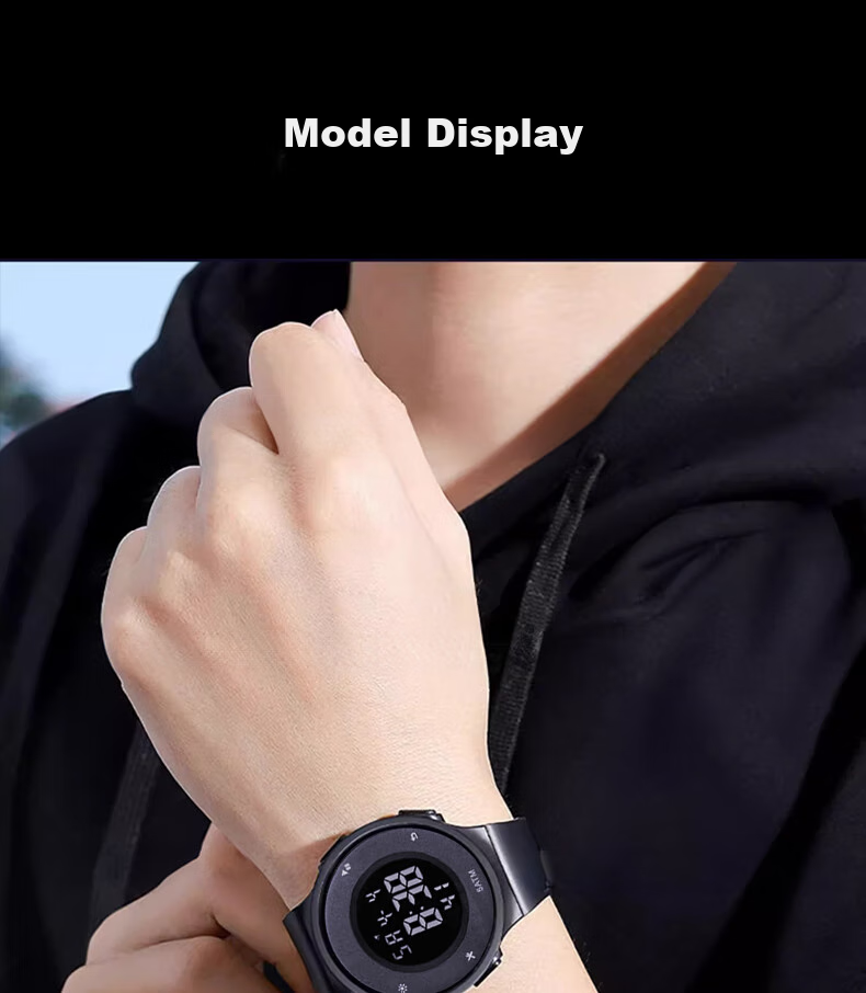 Yajia Digital Watch, Multi-Functional Calendar with Digital Display, Stylish And Simple Design for Students, Fashionable Electronic Watch 15