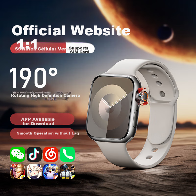 Dido S10 Huaqiangbei S9 Ultra3 Top Configuration Version Huaqiangbei Smartwatch 5G Full Network Phone Watch for Adults, Teenagers, Middle And High School Students, Children, Men, Women, Couples