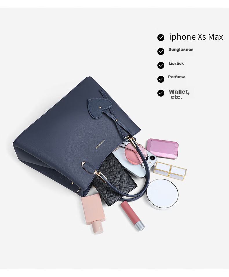 C.BANNER Leather Handbag, Women's Bag, Large Capacity Tote Bag, Mom's Shoulder Crossbody Bag, Brand Birthday Gift for Girlfriend on May 20 6