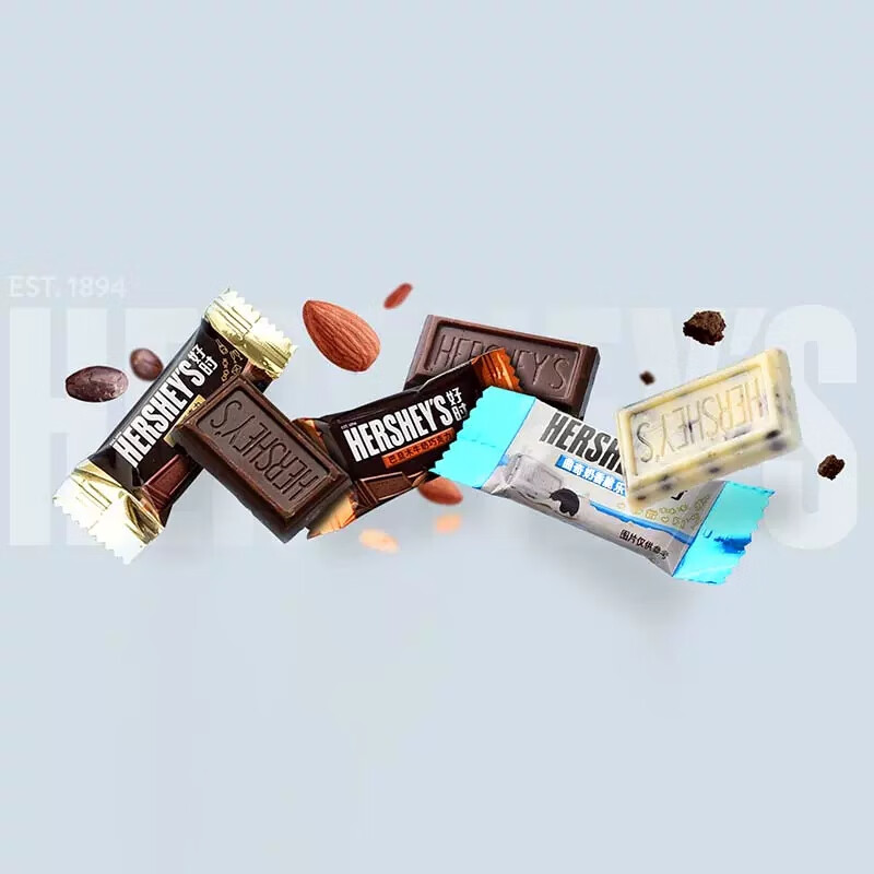 好时（Hershey’s） 牛奶巧克力排块 500g 休闲零食糖果 节日送礼 生日礼物 送女生