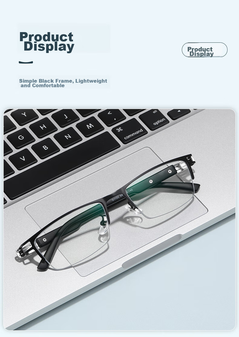 SooGree Reading Glasses for Men And Women, Middle-Aged And Elderly, High Definition Anti-Blue Light Glasses, Fashionable Ultra-Light Presbyopic Glasses, Father's Day Gift 15