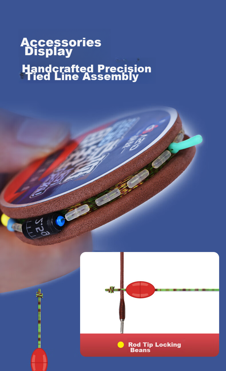 Grsaed Invisible Pre-Tied Main Line for Spotted Line Set And Pole Fishing, Figure-Eight Ring, 7.2m, 3.0#, *5 Rolls 7