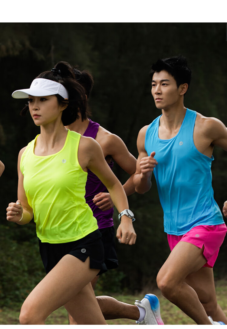 Bmai Bmai Running Sports Vest, Spring And Summer Jogging Training T-Shirt, Women's Student Physical Test Quick-Dry Sleeveless Tank Top for Wome 10