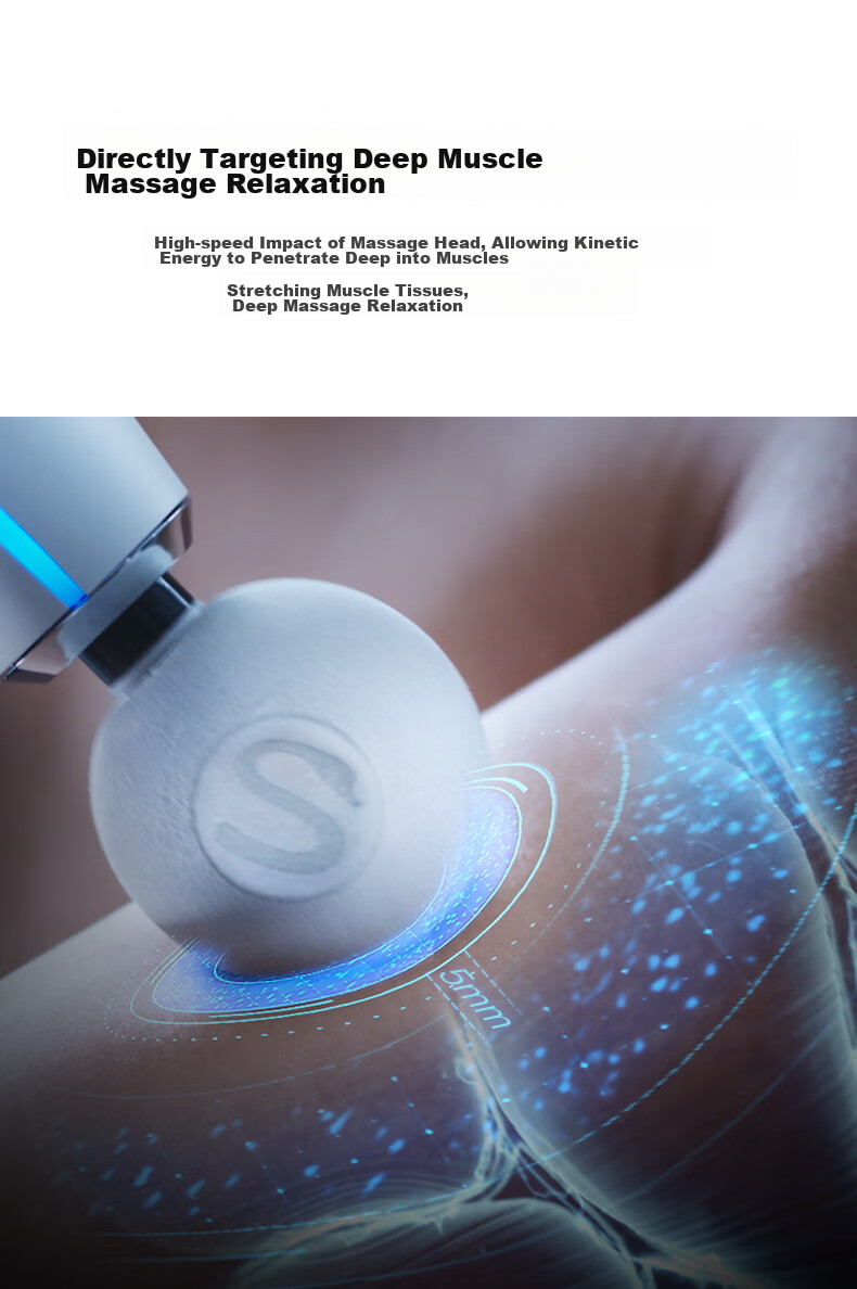 SKG [Mid-Autumn Festival Gift] F1 Premium Sports Massage Gun for Shoulder, Neck, Waist, Back And Full Body Professional Massage Device with Long Battery Life, Mini Portable Fascia Muscle Massage Gun Birthday Gift for Boyfriend Or Girlfriend 7