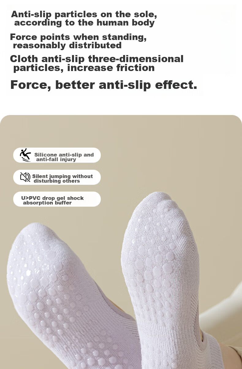 Ziyouxi Yoga Socks for Women, Professional Sports Fitness Non-Slip Socks, Pilates Mesh Breathable Seamless Anti-Pilling Boat Socks for Spring And Summer 6