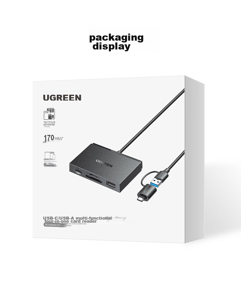 UGREEN Compatible with Huawei NM Storage Memory Card/SD/TF Card, USB/Type-C3.0 Card Reader, Supports Phones/computers/Apple 17/16/iPads Tablets/External Flash Drive Expansio 24