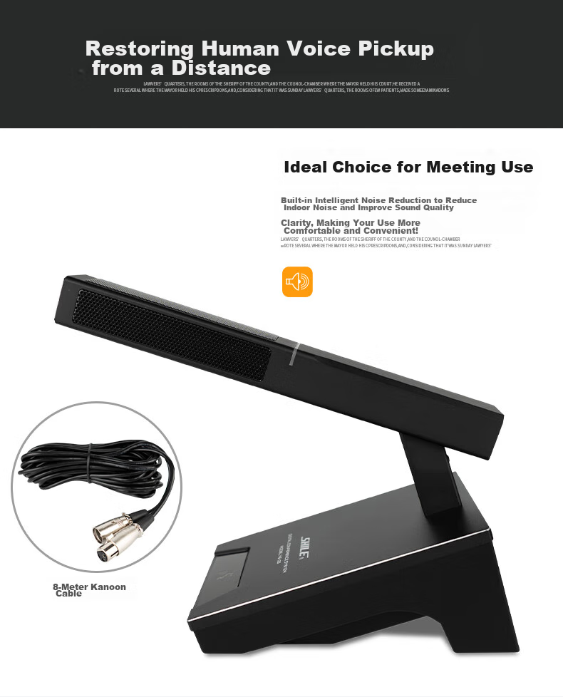 SHILE USB Conference Microphone Wired Capacitor Mic for Remote Live Streaming Online Teaching SW-06 5