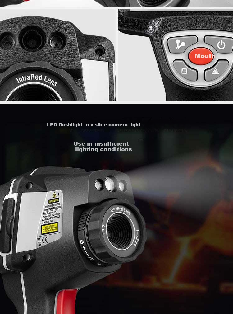 CEM DT-9875H Infrared Thermal Imager, High-End Industrial Grade, for Underfloor Heating And Electrical Leak Detection, Infrared Thermal Camera 4