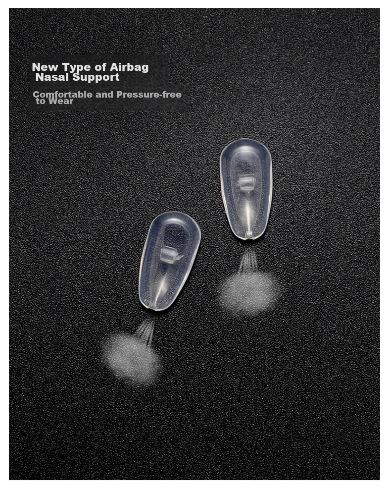 LOVECRAFT Air Cushion Copper Core Nose Pads Screw Type *5 Pairs, Silicone Ultra-Soft Air Anti-Mark Non-Slip 13