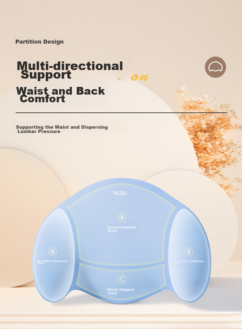 Silaiyi Ergonomic Lumbar Support Cushion, Back Pillow for Office, Waist Protector, Long-Sitting Aid, Annual Meeting Gift 6