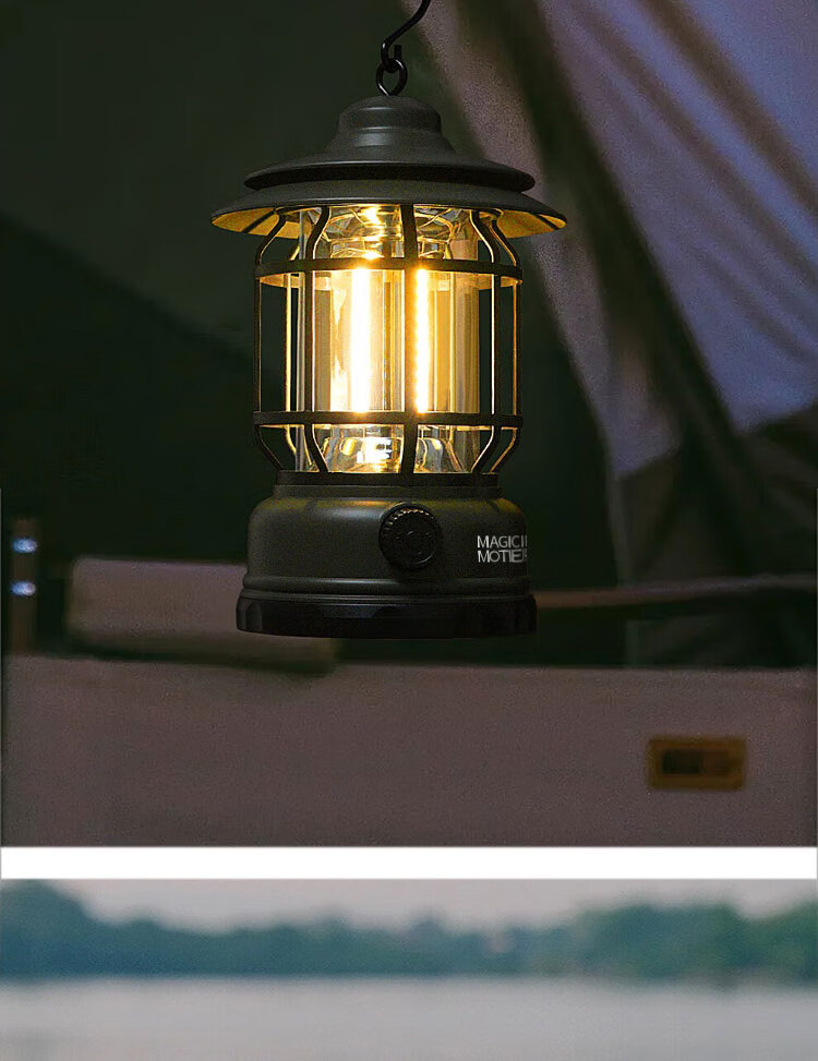 MOTIE Retro Camping Light, Illumination Lamp for Tent Atmosphere, Outdoor Camping Handheld Hanging Lamp, LED Long-Lasting Lantern Equipment 14