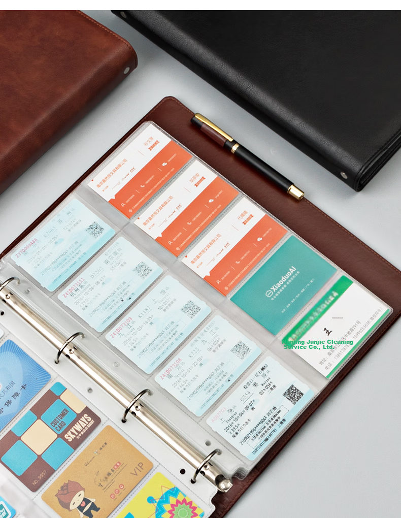 Faramon Large Capacity Business Loose-Leaf Business Card Holder, 1000 Slots, for Credit Cards And Membership Cards, Storage And Collection Album, Business Card Case for Men And Women, Brow 10