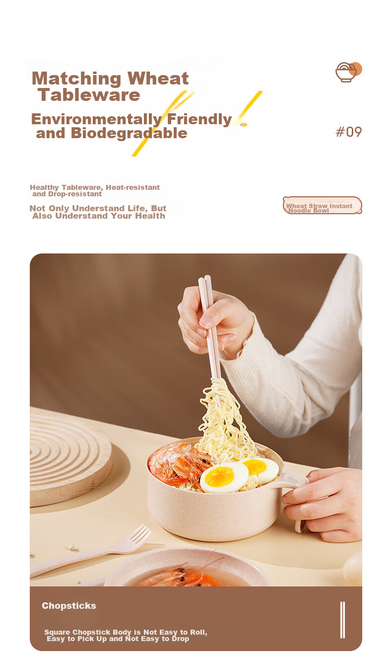 CAIZHI 304 Stainless Steel Ramen Bowl And Chopsticks with Lid, Student Lunchbox, Fast Food Cup And Bowl, Chopsticks Tableware Set, Lemon Yellow CZ6559 13