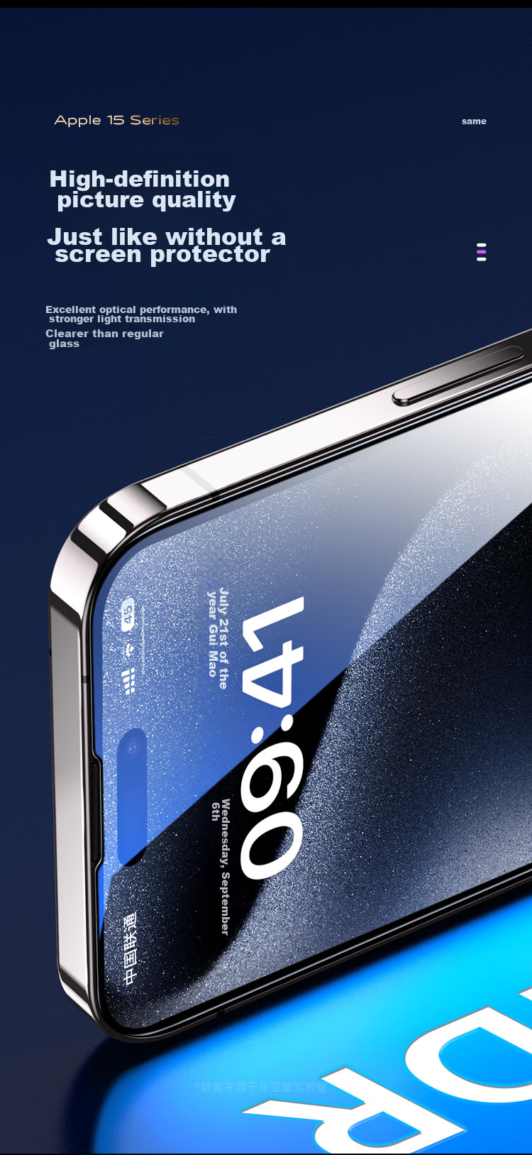 BIAZE [28° Privacy Screen Protector 2 Pieces] Tempered Glass Film for IPhone 15 Pro, High-Definition Anti-Peeping Anti-Fingerprint No White Edge Glass Front Film JM877 11