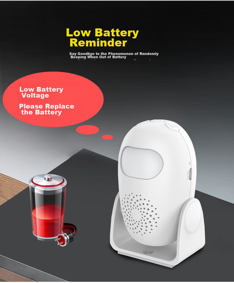 LFang Doorbell Sensor, Split-Type Shop Entrance Welcome Sensor, Two-In with Remote Control 9