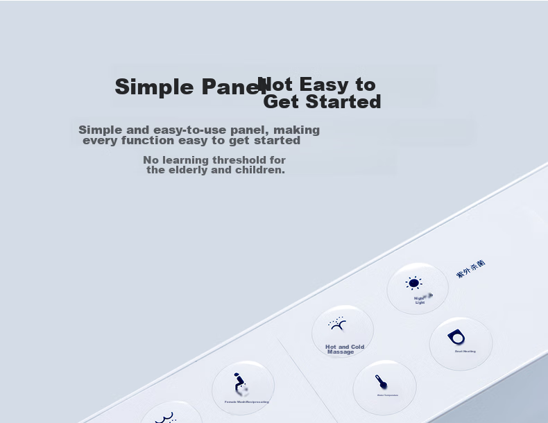 SMARTMI 2Pro Sensor Smart Toilet Seat with Warm Air Drying, Heating, Automatic Sensor, Antibacterial Toilet Cover 18