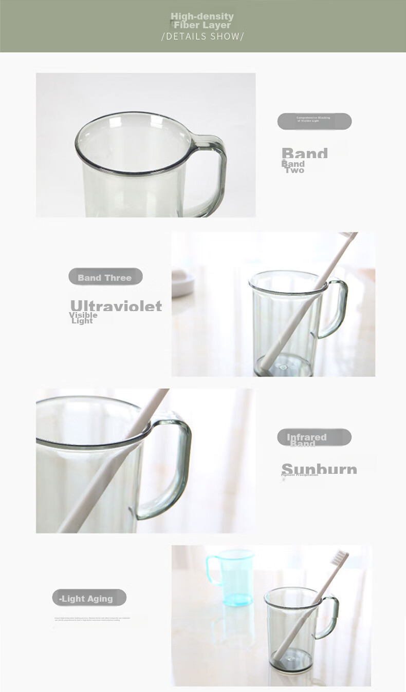 CHAHUA Mouthwash Cup, Toothbrush Cup, Toothbrush Holder, Water Cup with Slot, Random Color, 1 Piece 7