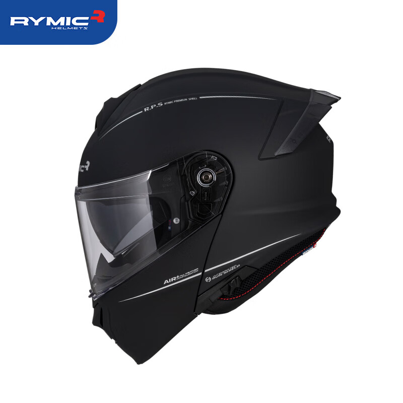 RYMIC Motorcycle Helmet, Flip-Up Helmet, 3C Certified Professional Motorcycle Helmet, All-Season Universal Racing Helmet for Men And Women, R935 Matte Black, Size L