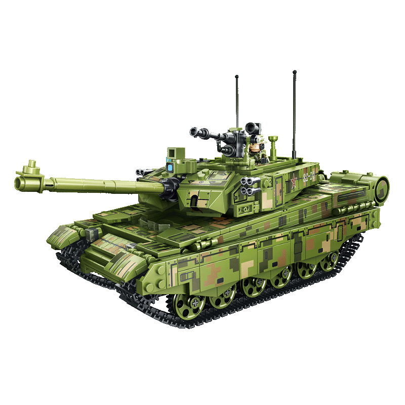 Dayishou Chinese Military 99A Tank Building Block Model Compatible with Lego Boys' Toy for Ages 7-14 Birthday Gift