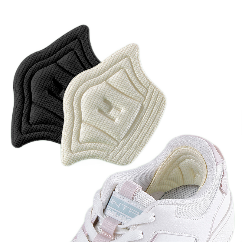 Nanjiren Post-Wear Heel Grips, Anti-Slip And Anti-Friction Foot Pads, Shoe Size Adjuster for Men And Women, Half-Sized Insoles, Black, Thin, 5mm