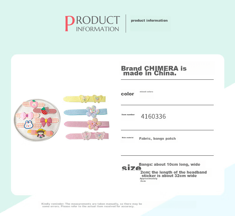 CHIMERA 6-Piece Children's Bangs Hair Clips with Sequins And Fish Scale Mermaid Tails BB Clips for Girls, Mid-Autumn Festival Gift 16