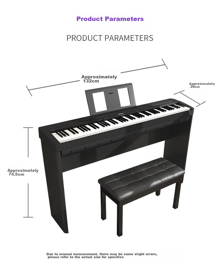 YAMAHA P45 Digital Piano, 88 Weighted Keys, Portable Smart Digital Keyboard for Adults And Children + Accessories 22
