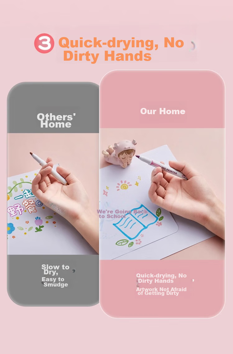 Liupintang Dual-Line Outline Pen Colorful Marker Set for Note-Taking, Student Use, Multi-Color Hand-Drawing Journaling, Specialized Highlighters, Dual-Color Pens for Outlining, Hollow Three-Dimensional Dreamy Glowing Pens 12