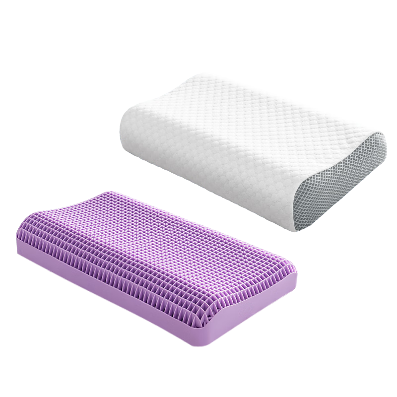 JD Jingzao TPE Cloud Pressure-Relief Pillow Deep Sleep Encrypted 1340 Grid Pillow Core Class A Washable Wave Design