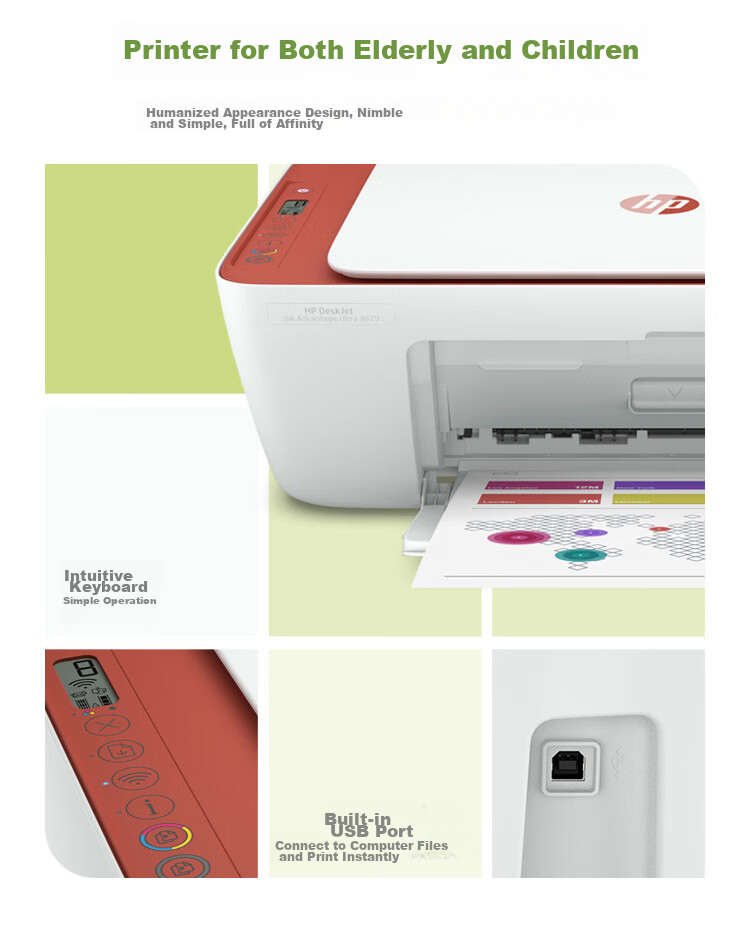 HP 2386 Color Home Inkjet Printer Smart Print Combo Photo Printing Copying Scanning Small Task Student Practice Error Correction Upgrade 2330 14