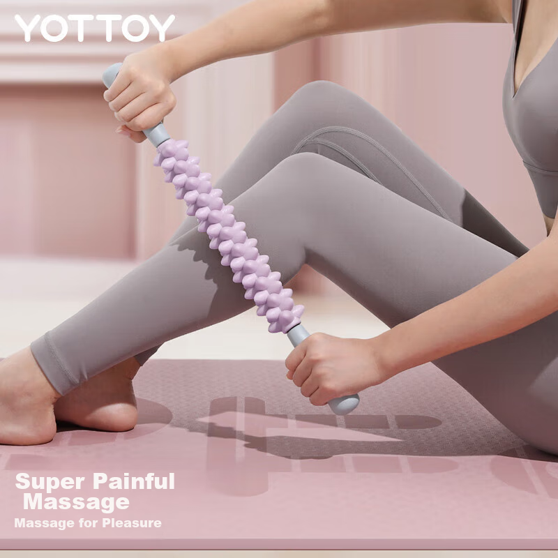 Массажный ролик для ног Yottoy, для расслабления и глубокого массажа мышц голени, оборудование для йоги