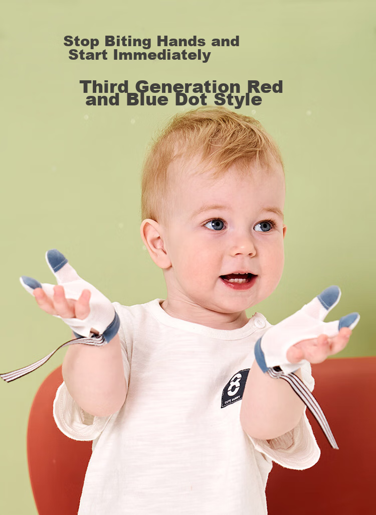 LAXIALIYA Baby Anti-Thumb Sucking Device, Toddler Anti-Biting Gloves, Infant Anti-Sucking Finger, Children's Anti-Thumbsucking Aid, Kids Summer 1