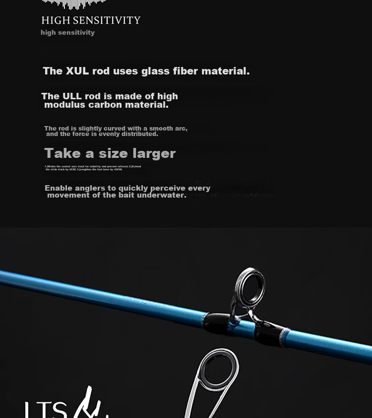 CRONY Kexiaofeng Second Generation Micro Lure Rod UL Ultra-Soft Action Casting Fishing Rod Straight Handle 1.38 Meters S462XUL 5