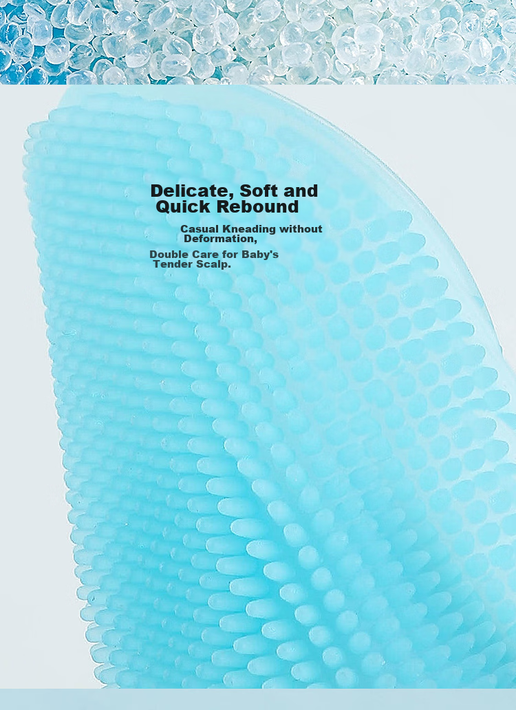 DOCTOR MA Baby Shampoo Brush, Silicone Infant Hair Washing Tool, Baby Bath Brush, Shower Shampoo Cleaning Massage Comb, Pack of 3 4