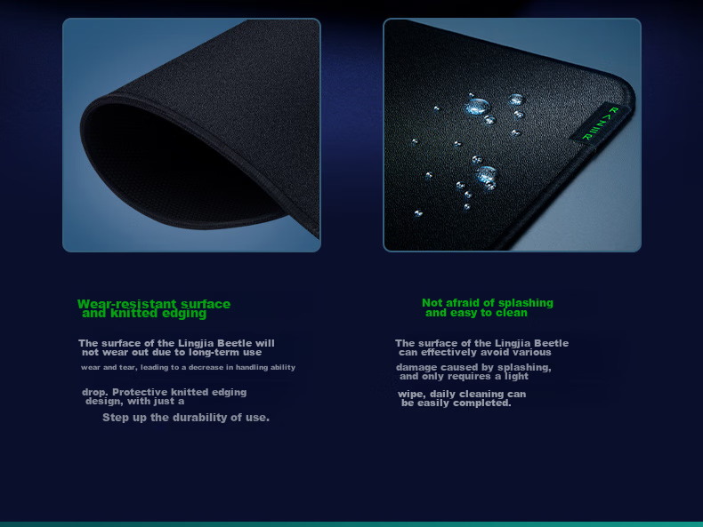 Razer Lingjia Chong Mouse Pad, Gaming Mouse Pad, Gaming Mouse Mat, Black, Non-Slip, Size L 5