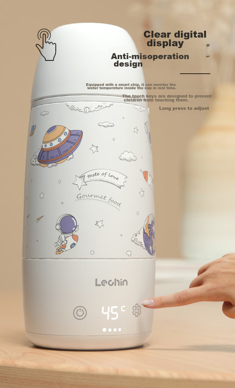 Lechin Multifunctional Constant Temperature Milk Warmer, Baby Formula Thawing And Heating Device, Smart Night Light Milk Warmer 9