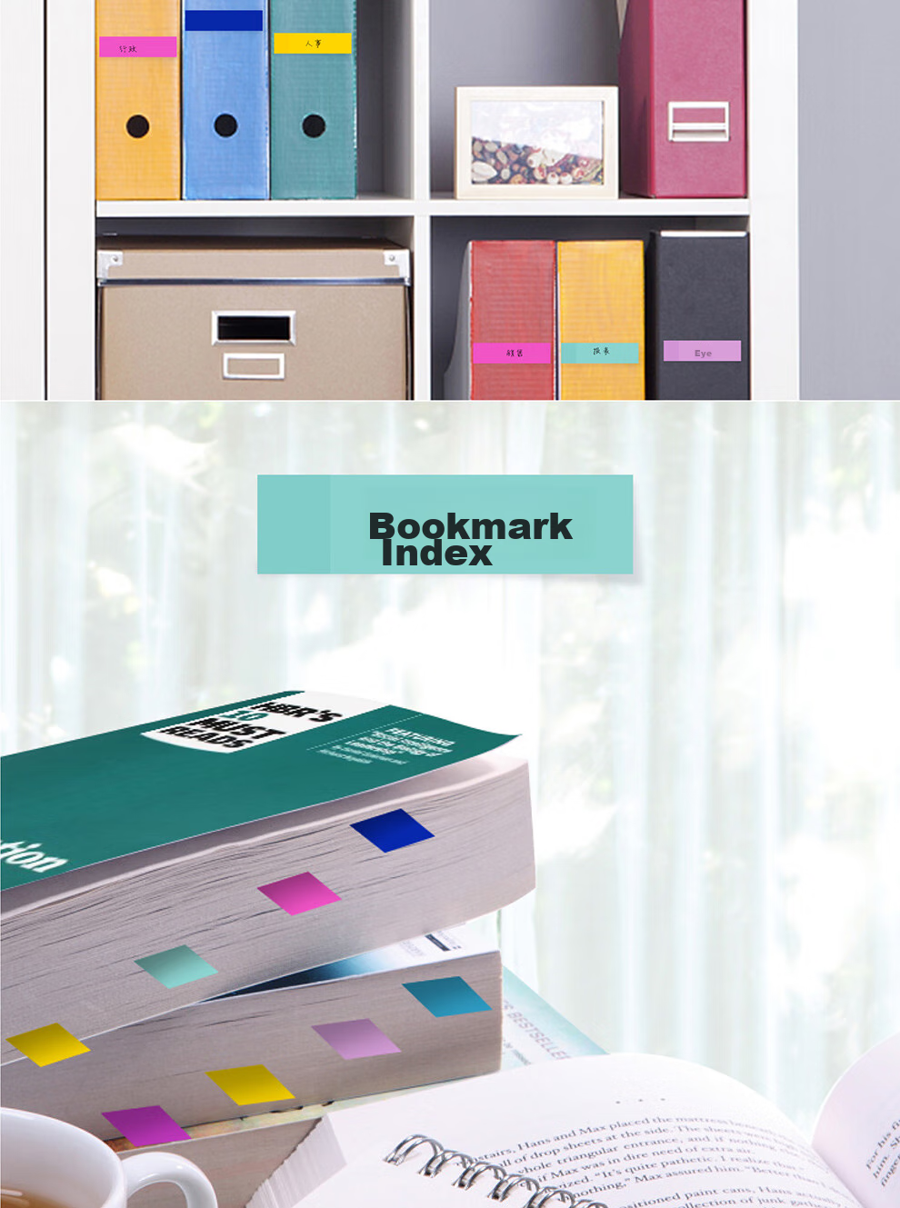 3M Sticky Notes, Memo Pads/Note Paper/Notepad, Office Supplies, School Stationery, Colorful Flowers, 5-Color Sticky Notes with Pull-Out Labels, 688MC-3 10